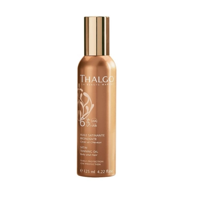 THALGO Satin Tanning Oil SPF6 Odżywczy olejek do ciała i włosów 125 ml